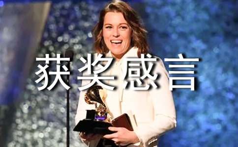 年度优秀部门获奖感言简单